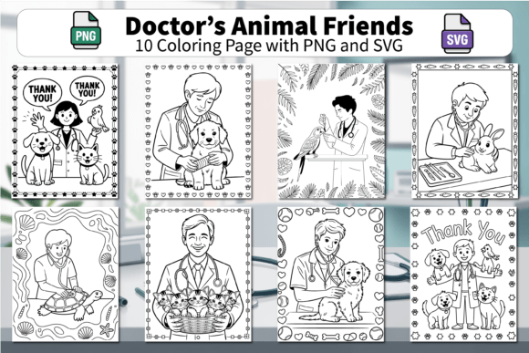 Download Vet Doctor's Animal Friends Coloring - Animal Collection