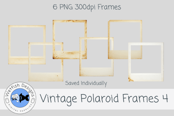 Download Vintage PNG Polaroid Frames 4 - Premium Resources
