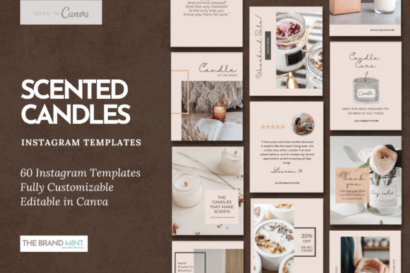 Download Scented Candle Instagram Templates - Scented candle Collection