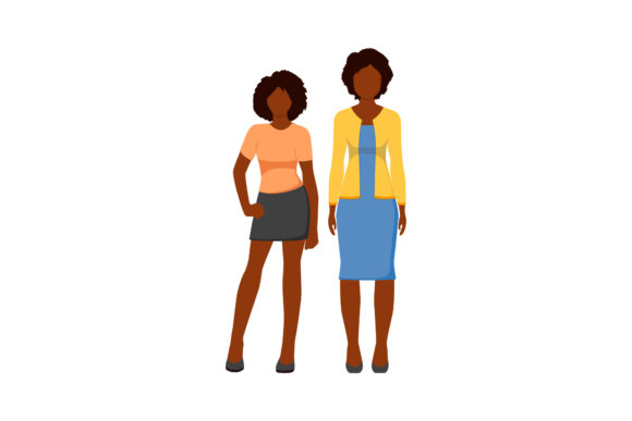 Download Two Family Member Set Vector Assets - Assets Collection