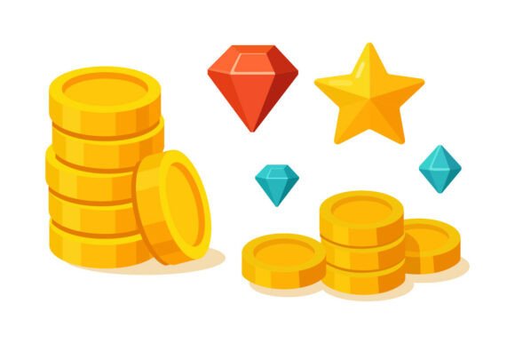 Download Flat Game Rewards and Treasure Assets - Assets Collection